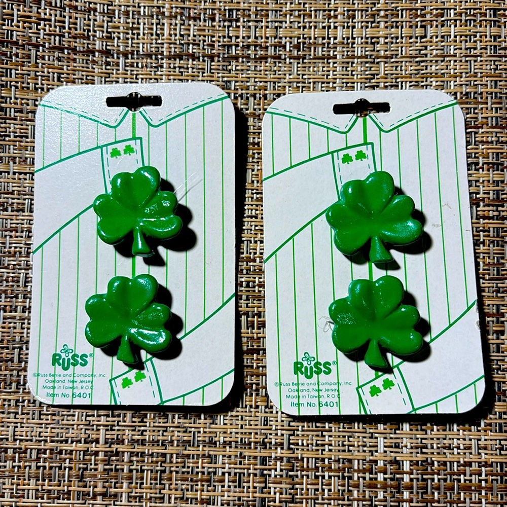 Vintage Russ St Patrick’s Day Button Covers